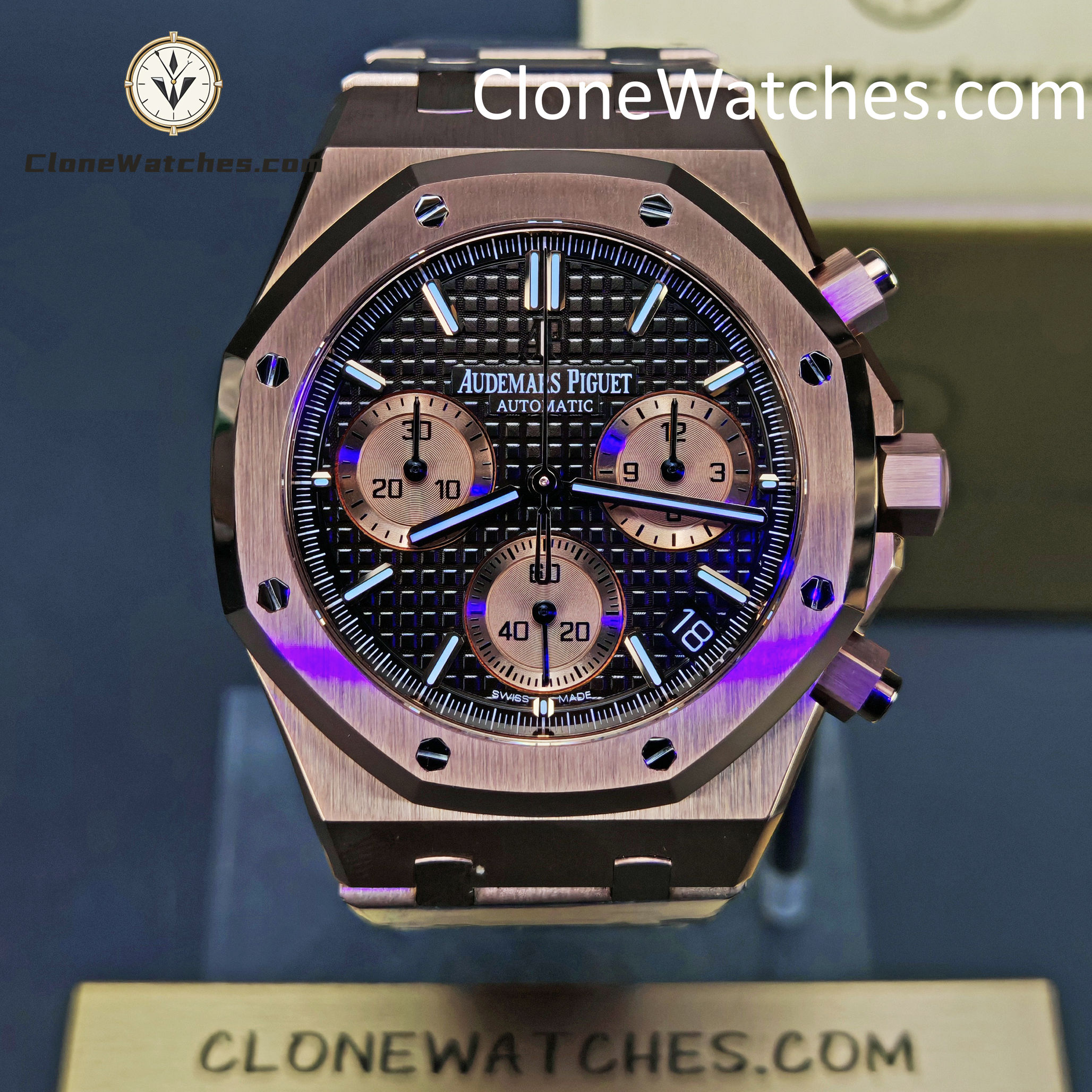 Audemars Piguet Super Clone Watches 1:1 Royal Oak Brown Dial 26239OR Self-winding Chronograph - Image 2