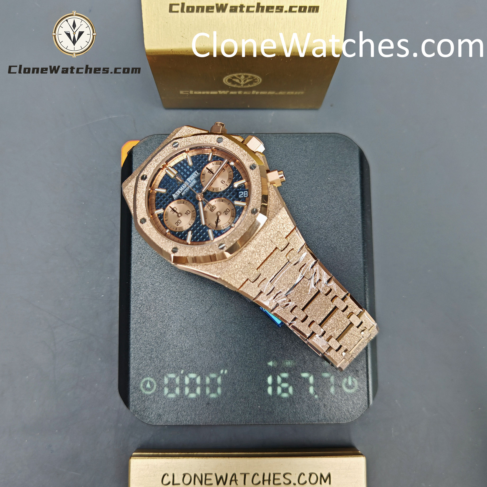 Audemars Piguet Super Clone Watches 1:1 Royal Oak Blue Dial 26239OR Selfwinding Chronograph - Image 16