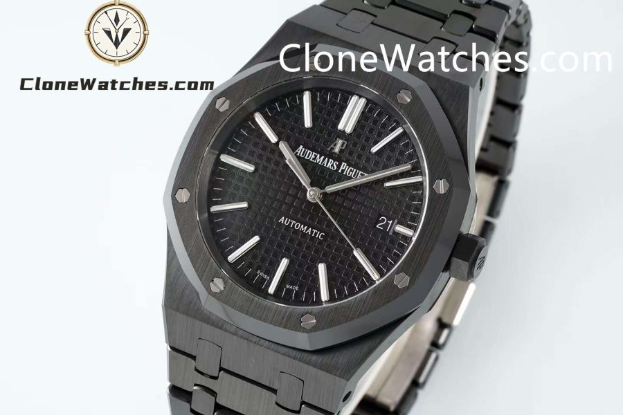 Audemars Piguet Super Clone Watches 1:1 Royal Oak 15400 Black Ceramic Black Dial - Image 4