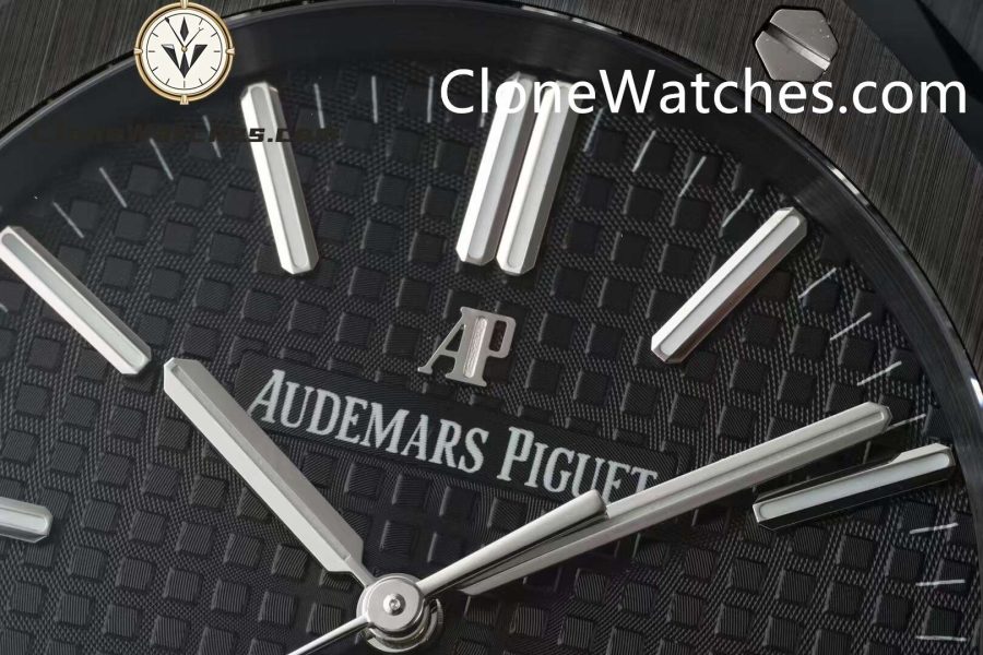 Audemars Piguet Super Clone Watches 1:1 Royal Oak 15400 Black Ceramic Black Dial - Image 5