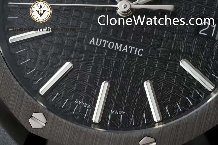 Audemars Piguet Super Clone Watches 1:1 Royal Oak 15400 Black Ceramic Black Dial - Image 6