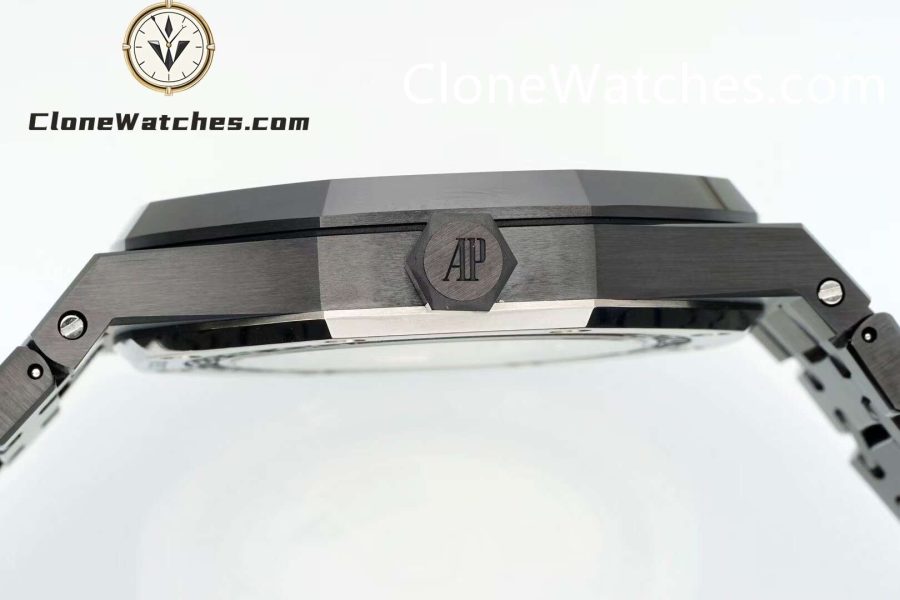 Audemars Piguet Super Clone Watches 1:1 Royal Oak 15400 Black Ceramic Black Dial - Image 8