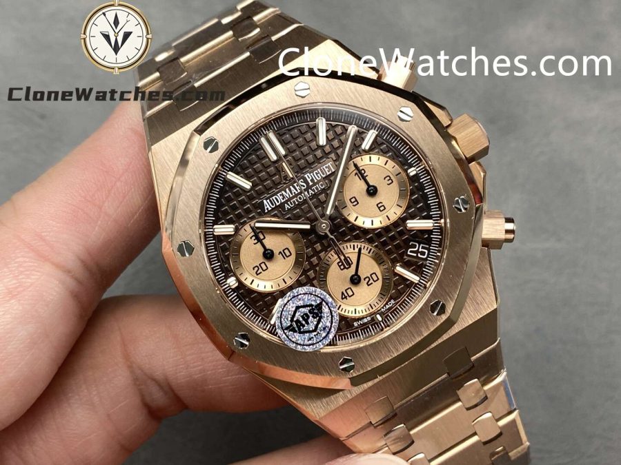 Audemars Piguet Super Clone Watches 1:1 Royal Oak Brown Dial 26239OR Self-winding Chronograph - Image 2