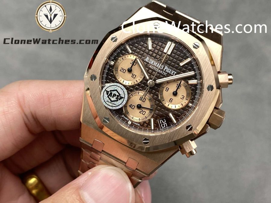 Audemars Piguet Super Clone Watches 1:1 Royal Oak Brown Dial 26239OR Self-winding Chronograph - Image 3