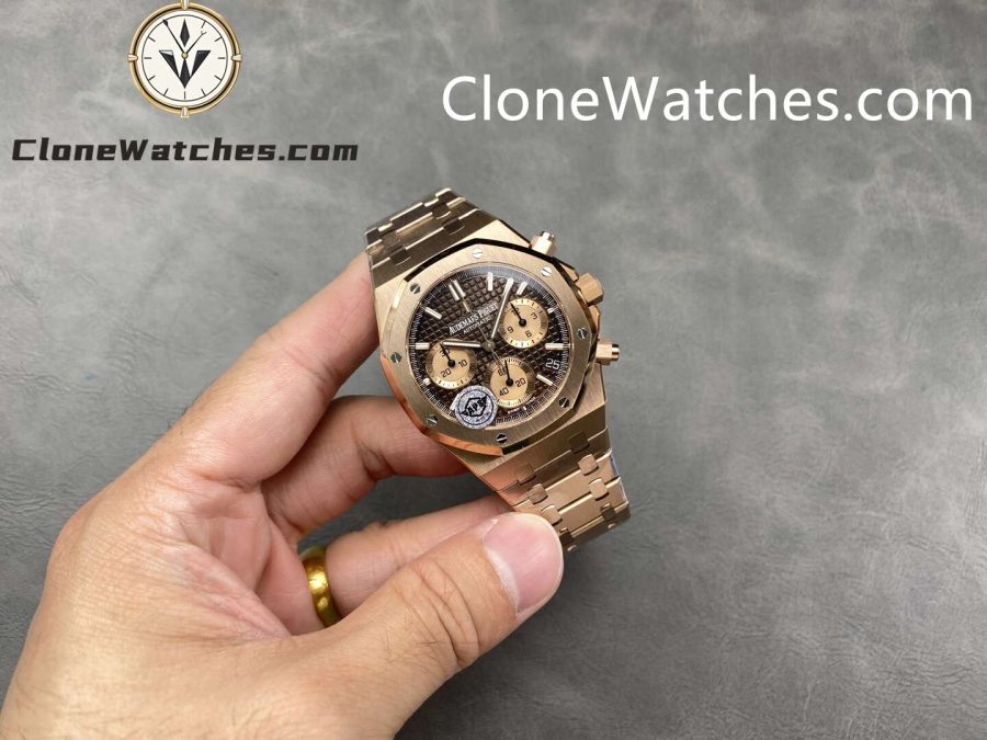 Audemars Piguet Super Clone Watches 1:1 Royal Oak Brown Dial 26239OR Self-winding Chronograph - Image 4