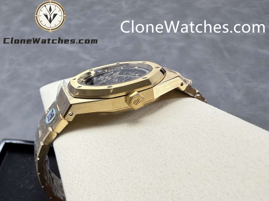 Audemars Piguet Super Clone Watches 1:1 Royal Oak 18K Gold 15407 Skeleton Dial - Image 7