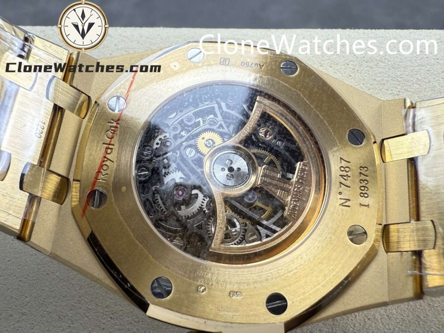 Audemars Piguet Super Clone Watches 1:1 Royal Oak 18K Gold 15407 Skeleton Dial - Image 8