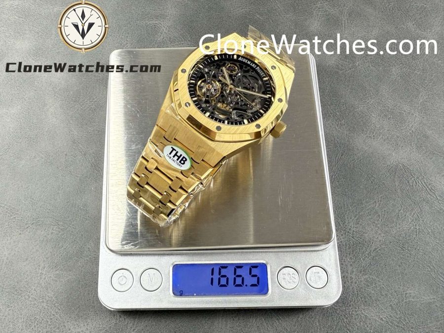 Audemars Piguet Super Clone Watches 1:1 Royal Oak 18K Gold 15407 Skeleton Dial - Image 12