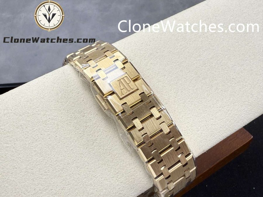 Audemars Piguet Super Clone Watches 1:1 Royal Oak 18K Gold 15407 Skeleton Dial - Image 9