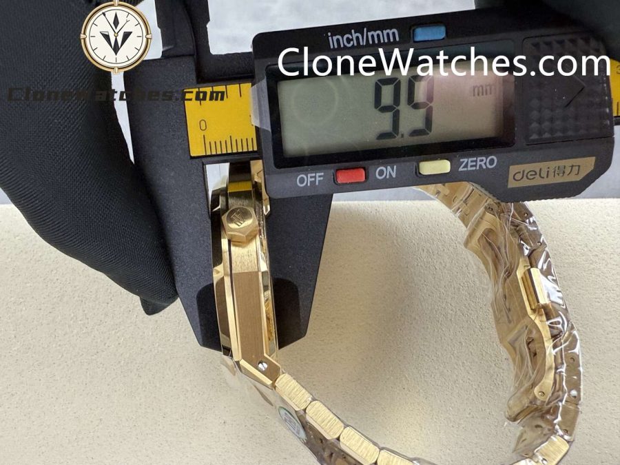 Audemars Piguet Super Clone Watches 1:1 Royal Oak 18K Gold 15407 Skeleton Dial - Image 11