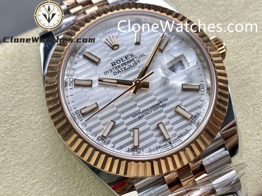 Rolex Super Clone Watches 1:1 DateJust Silver Dial m126331-0018 Jubilee 41MM 3235 Movement - Image 2