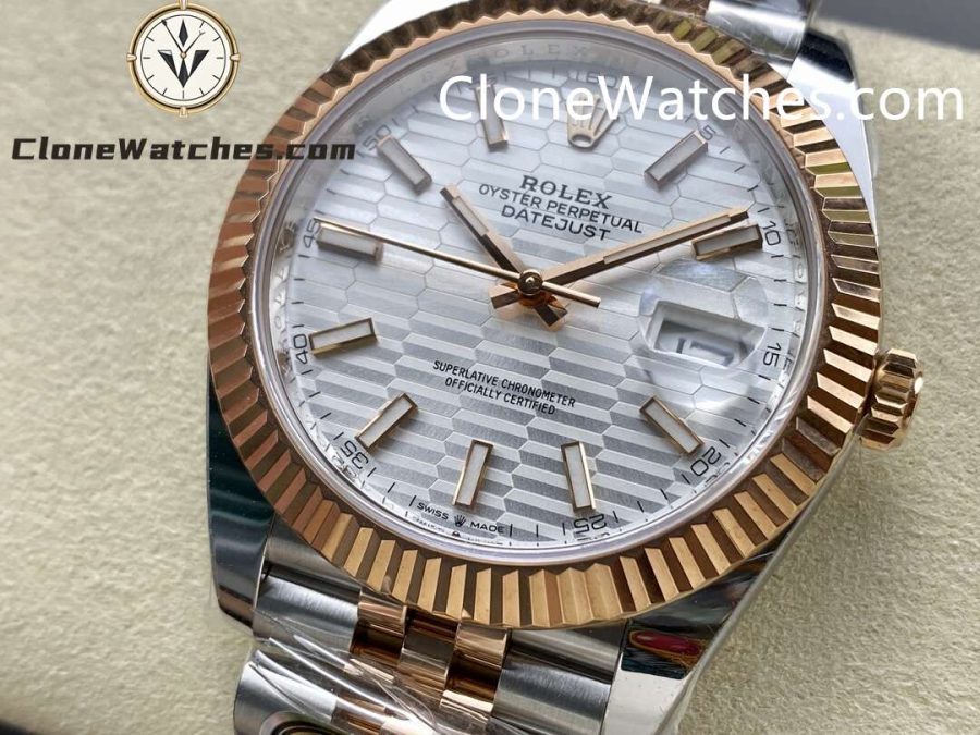 Rolex Super Clone Watches 1:1 DateJust Silver Dial m126331-0018 Jubilee 41MM 3235 Movement - Image 3