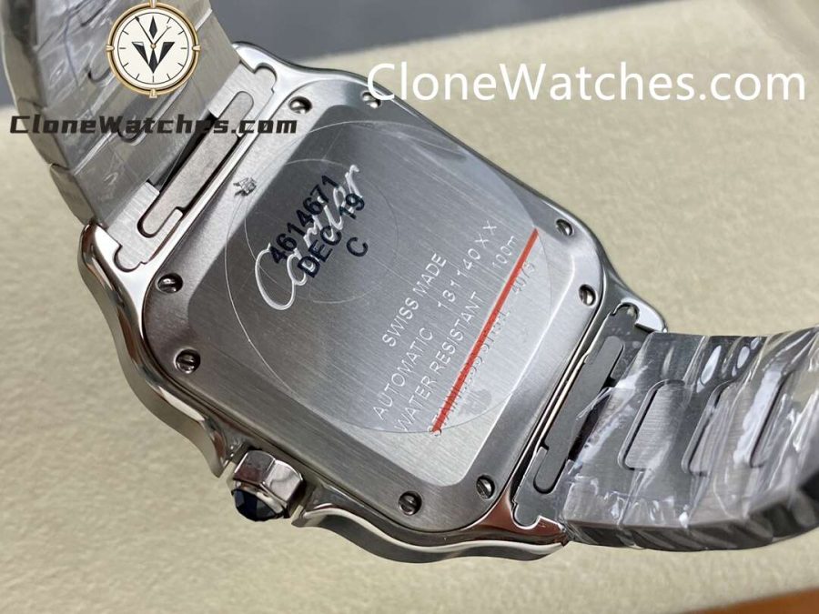 Cartier Super Clone Watches 1:1 Santos Series Gradient Blue Dial 35.1MM WSSA0063 - Image 8