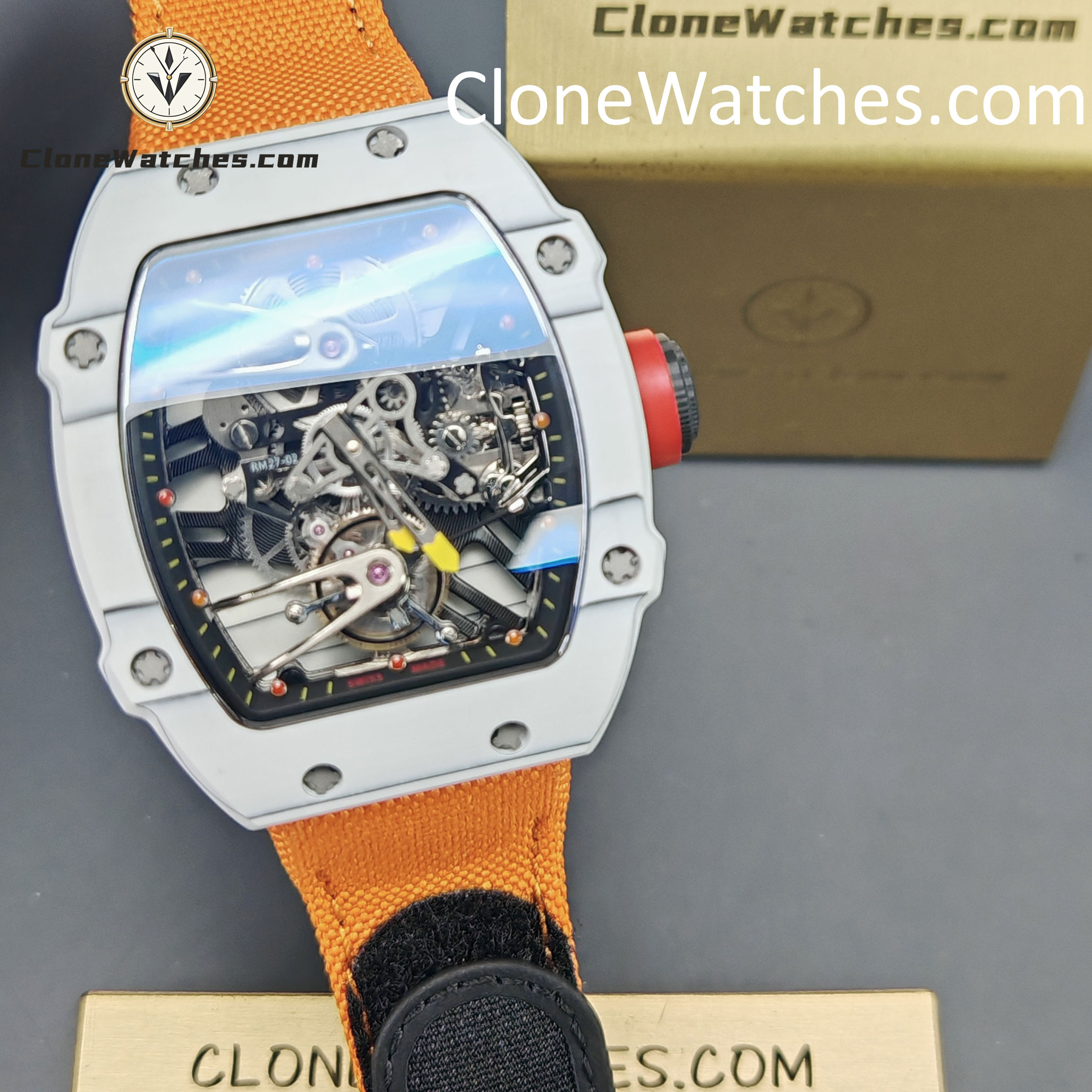 Richard Mille Super Clone Watches 1:1 RM27-02 White QTPT Rafael Nadal Tourbillon - Image 5
