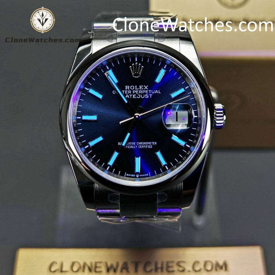 Rolex Super Clone Watches 1:1 DateJust Blue Dial m126200-0006 Oyster 36MM 3235 Movement - Image 2