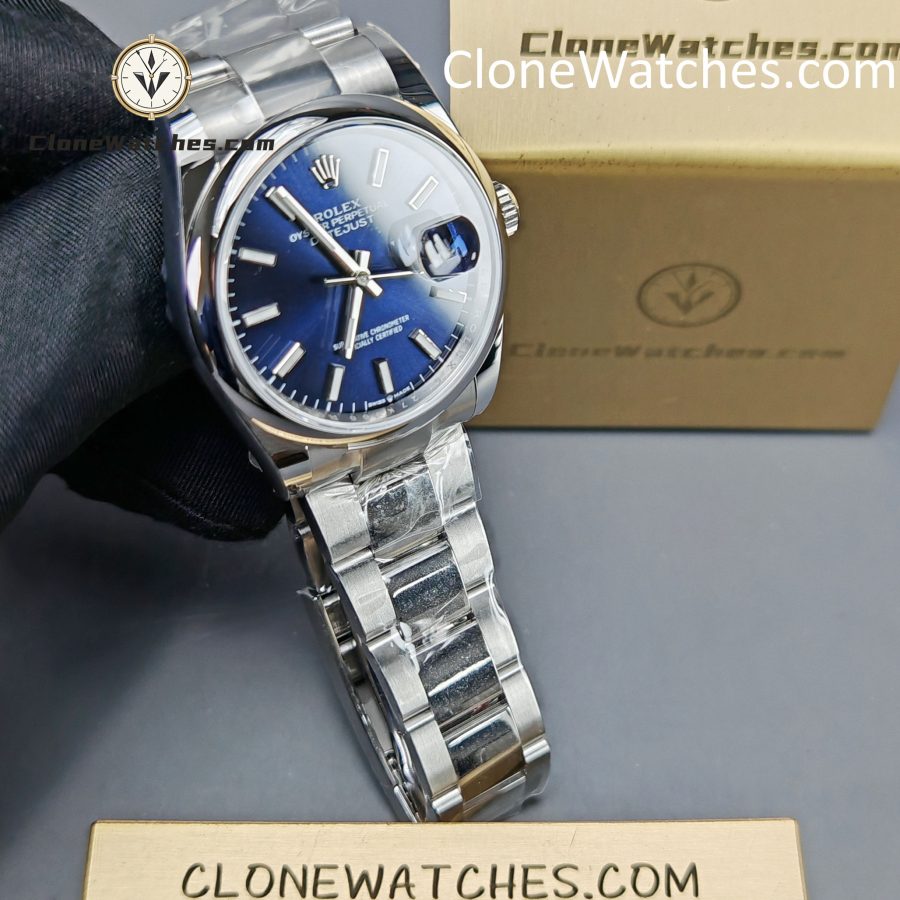 Rolex Super Clone Watches 1:1 DateJust Blue Dial m126200-0006 Oyster 36MM 3235 Movement - Image 4