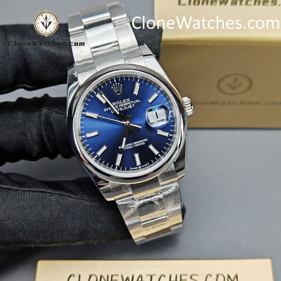 Rolex Super Clone Watches 1:1 DateJust Blue Dial m126200-0006 Oyster 36MM 3235 Movement - Image 5