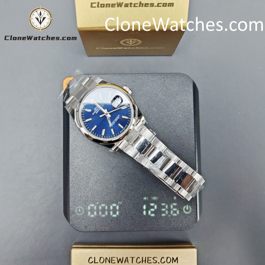 Rolex Super Clone Watches 1:1 DateJust Blue Dial m126200-0006 Oyster 36MM 3235 Movement - Image 16