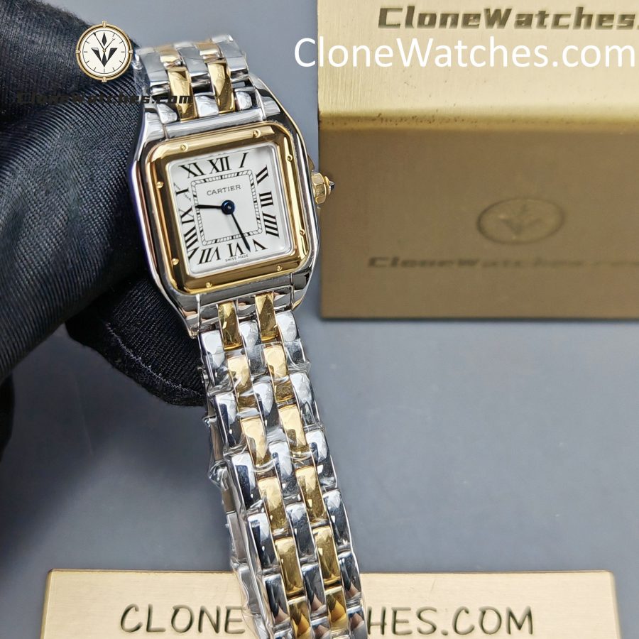 Cartier Super Clone Watches 1:1 PANTHÈRE DE CARTIER White Dial 22mm x30mm W2PN0013 - Image 3