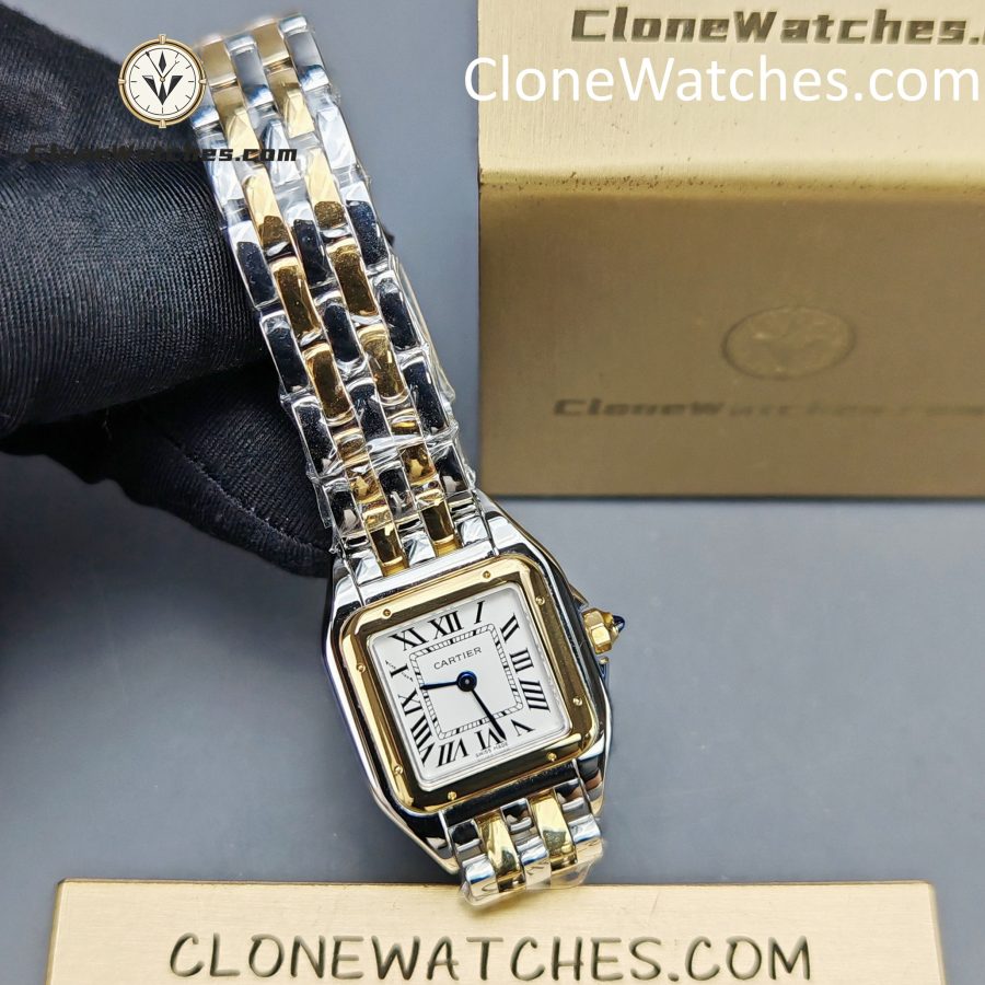 Cartier Super Clone Watches 1:1 PANTHÈRE DE CARTIER White Dial 22mm x30mm W2PN0013 - Image 5