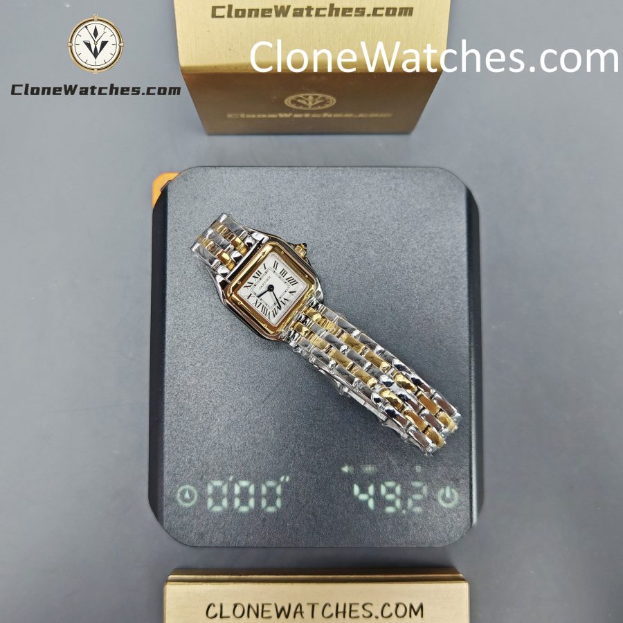 Cartier Super Clone Watches 1:1 PANTHÈRE DE CARTIER White Dial 22mm x30mm W2PN0013 - Image 14
