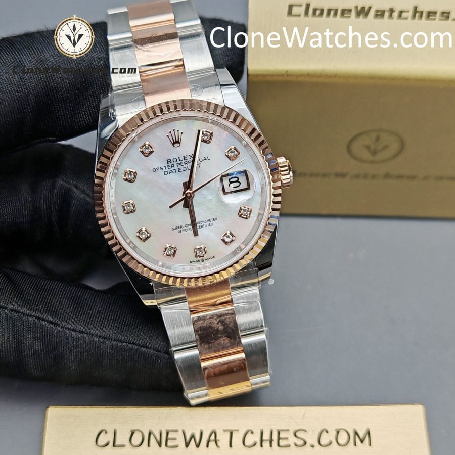 Rolex Super Clone Watch 1:1 DateJust m126231-0022 Oyster 36MM 3235 Movement - Image 4