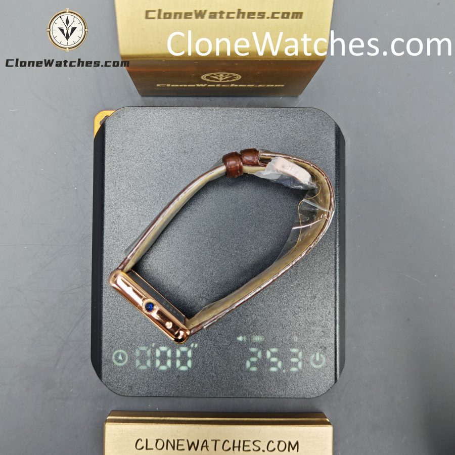 Cartier Super Clone Watches 1:1 Tank  Quartz Movement  White Dial 31*24.4MM W5200024 - Image 12