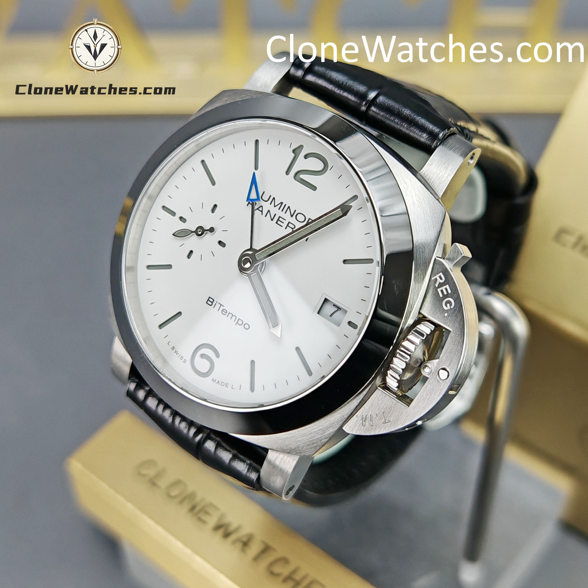 Panerai Super Clone Watches 1:1  Luminor Quaranta BiTempo 40MM PAM01176 - Image 3