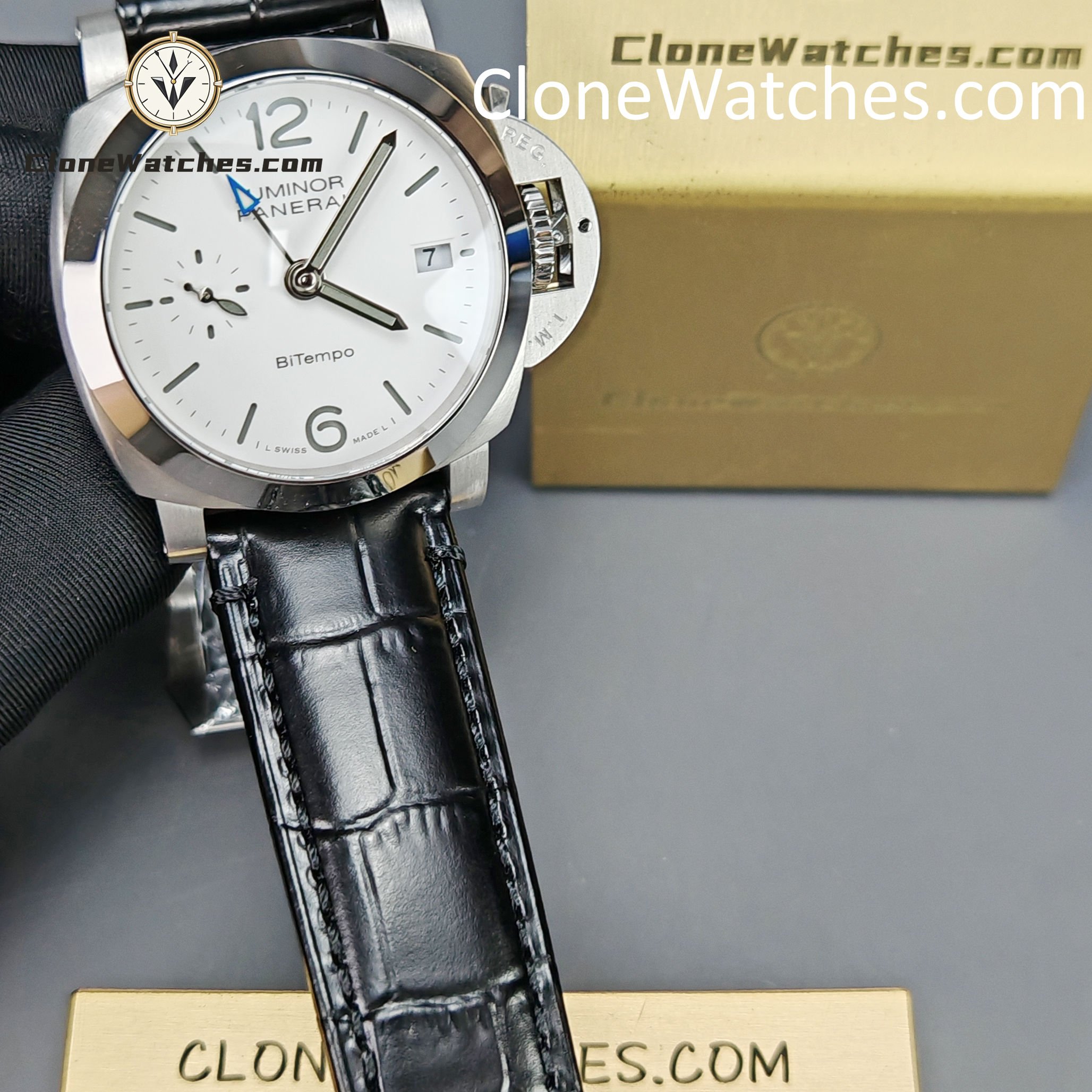 Panerai Super Clone Watches 1:1  Luminor Quaranta BiTempo 40MM PAM01176 - Image 4
