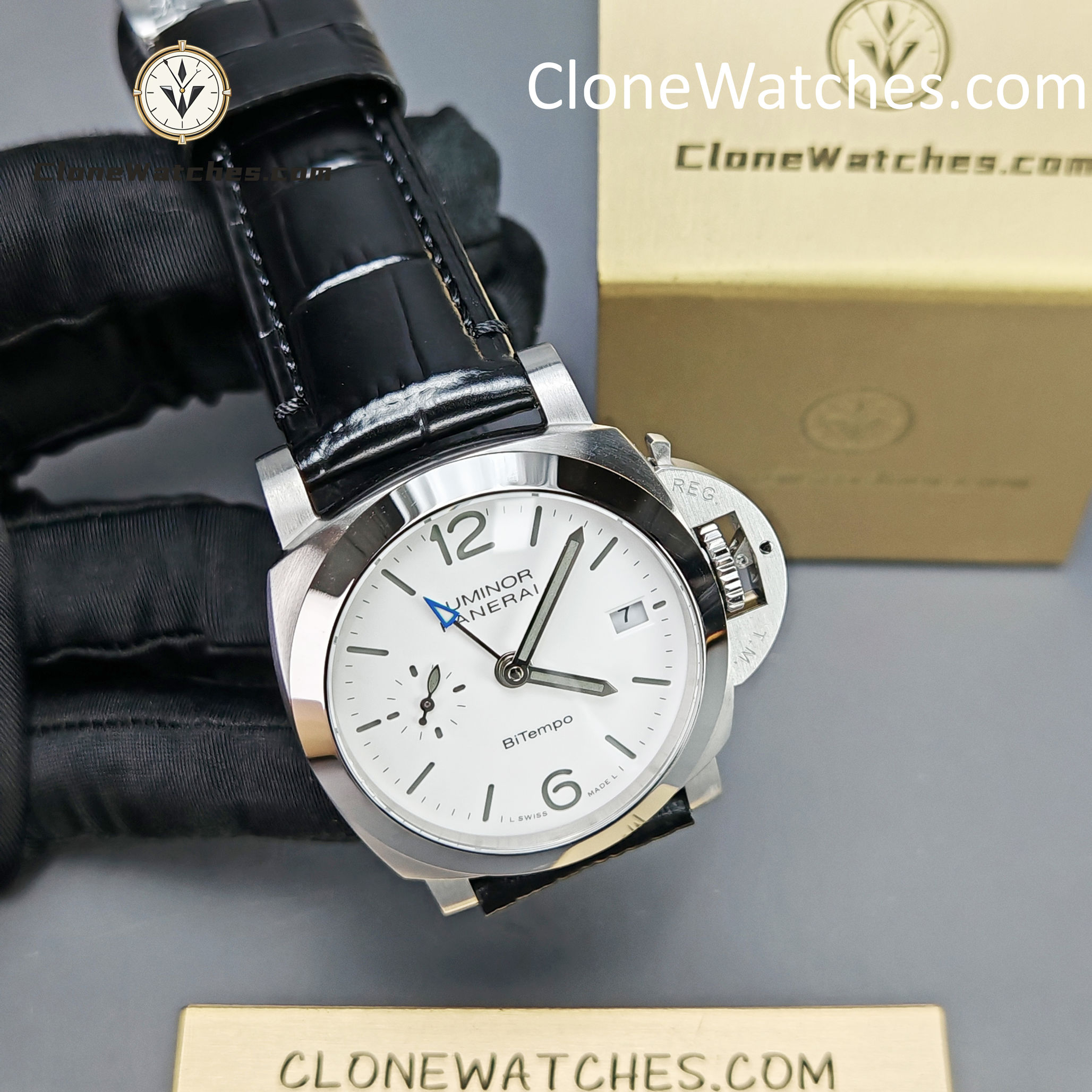 Panerai Super Clone Watches 1:1  Luminor Quaranta BiTempo 40MM PAM01176 - Image 6