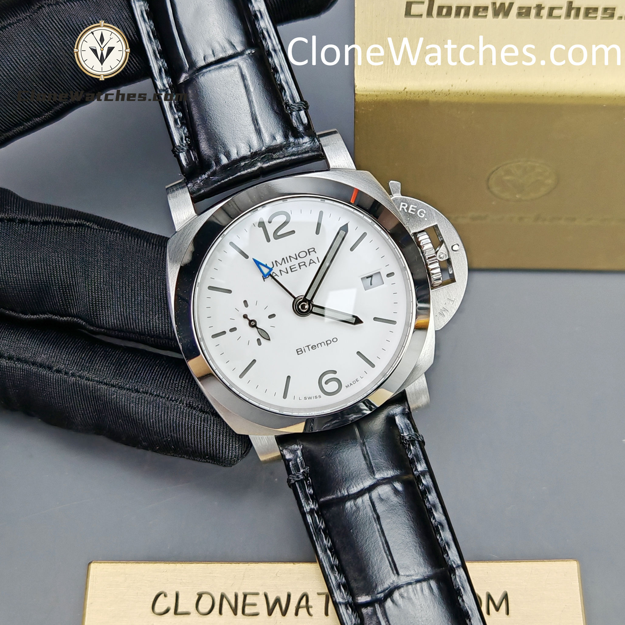 Panerai Super Clone Watches 1:1  Luminor Quaranta BiTempo 40MM PAM01176 - Image 5