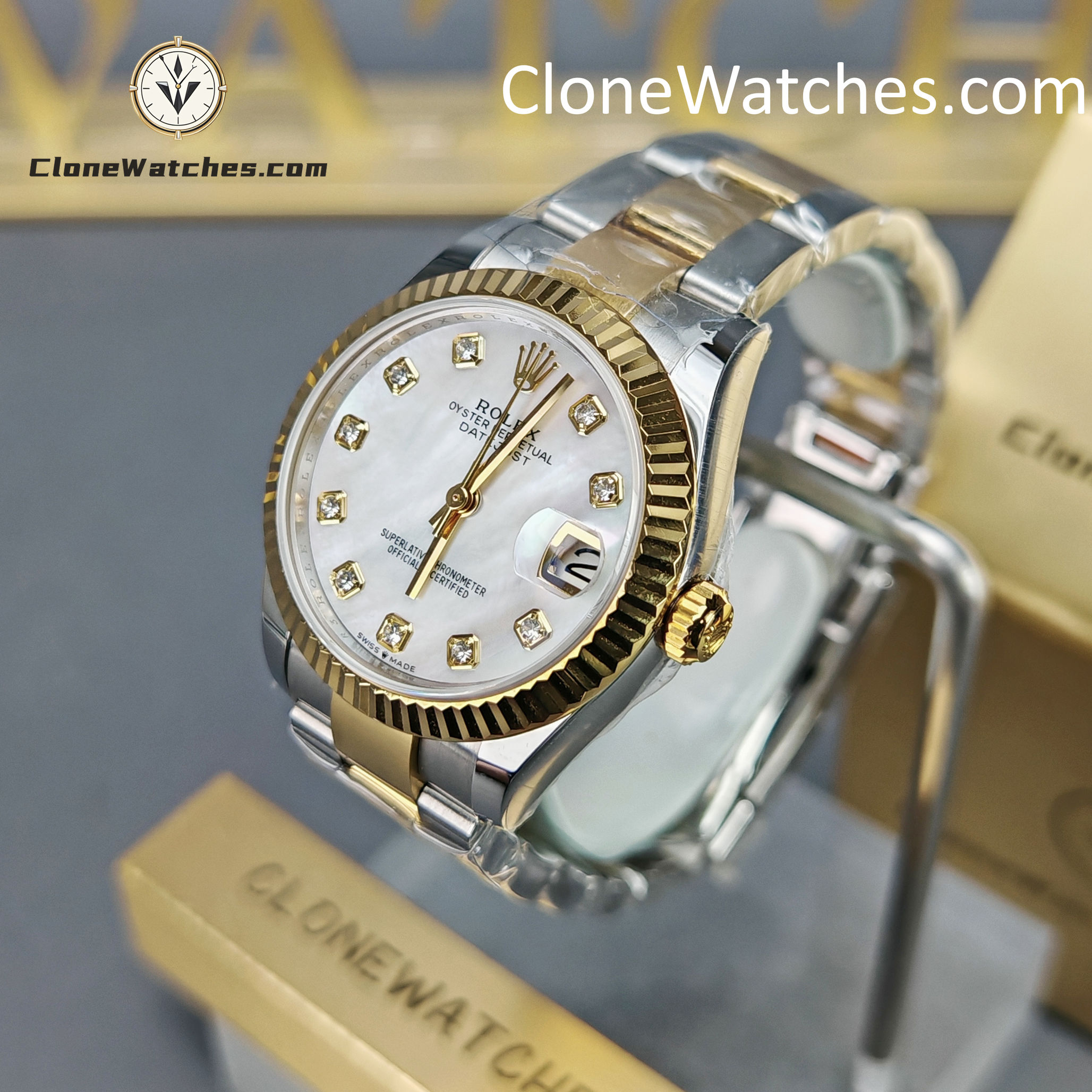 Rolex Super Clone Watches 1:1 DateJust m278273-0027 Oyster 31MM 2236 Movement - Image 3