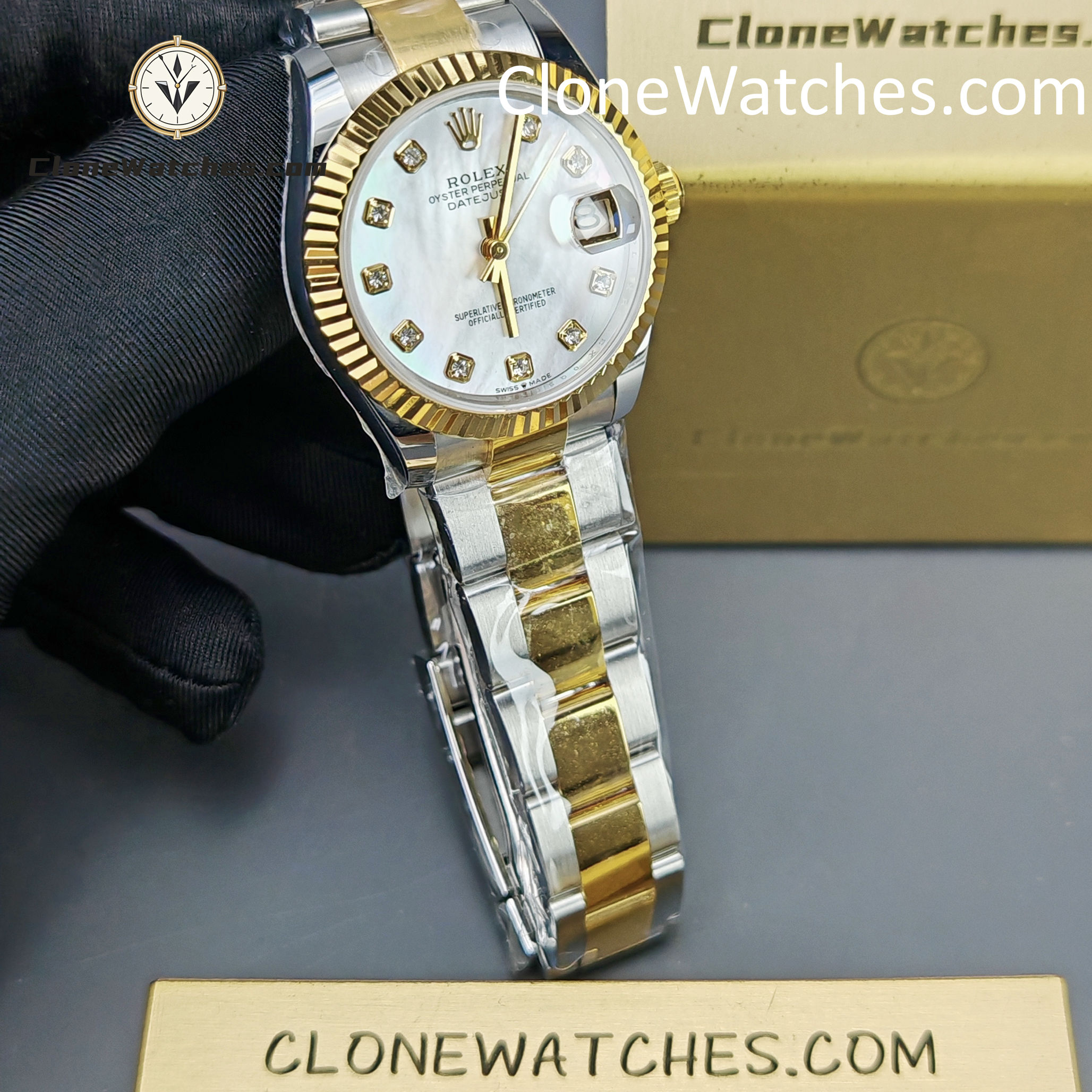 Rolex Super Clone Watches 1:1 DateJust m278273-0027 Oyster 31MM 2236 Movement - Image 2