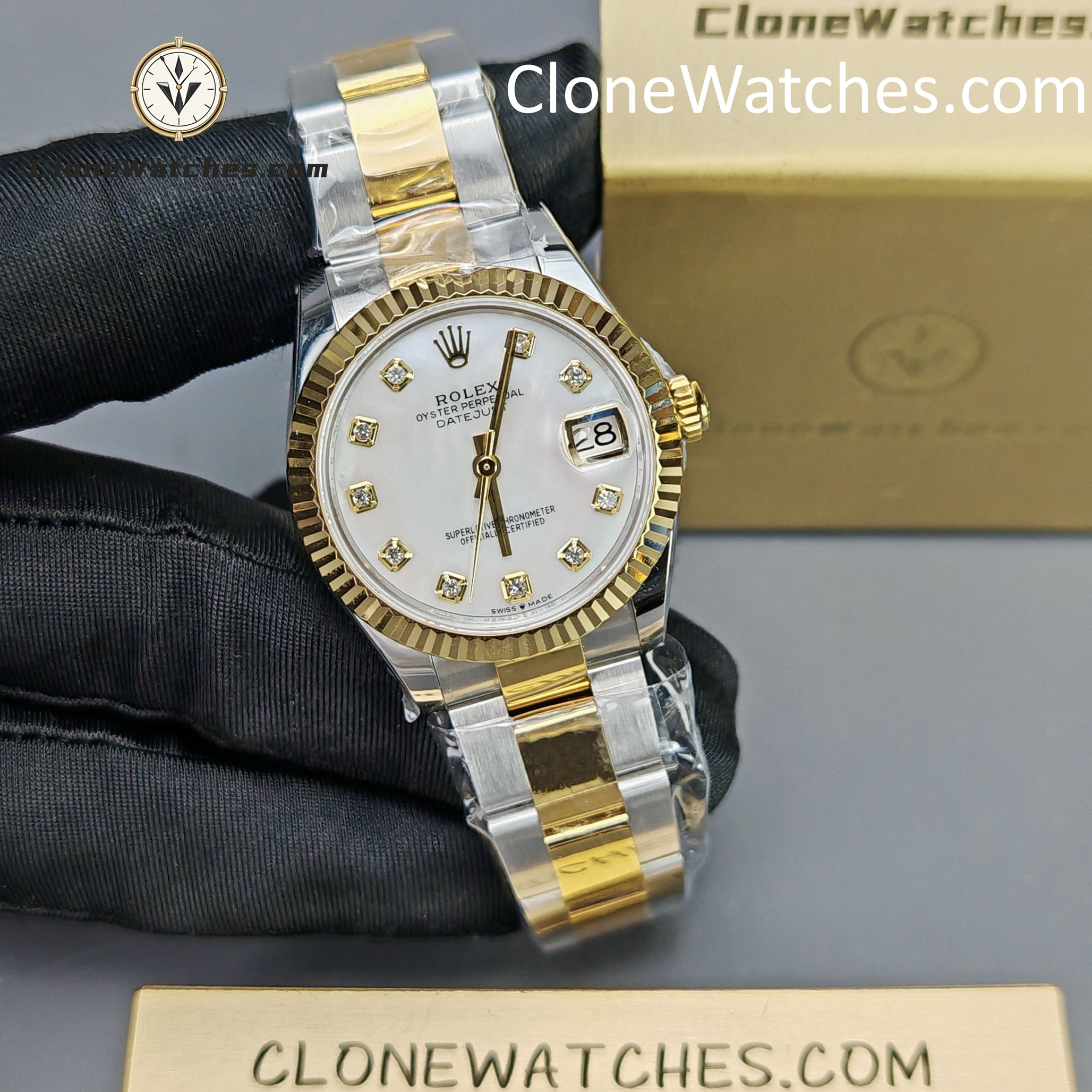 Rolex Super Clone Watches 1:1 DateJust m278273-0027 Oyster 31MM 2236 Movement - Image 4