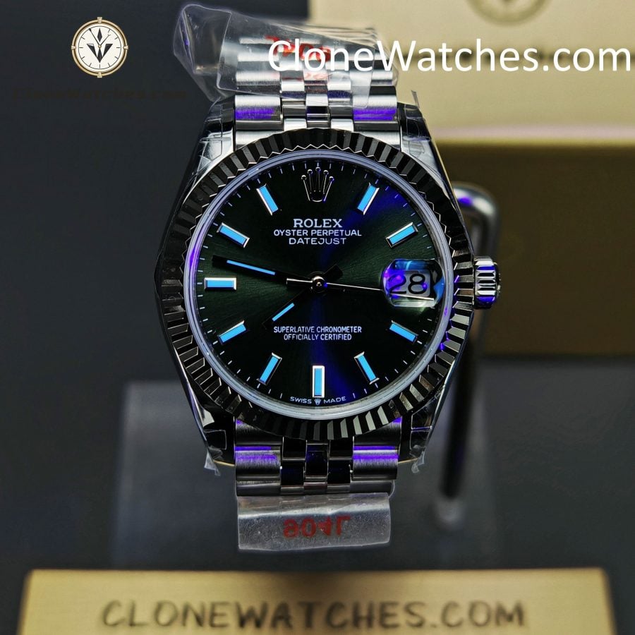 Rolex Super Clone Watches 1:1 DateJust Green Dial m278274-0018 Jubilee 31MM 2236 Movement - Image 2