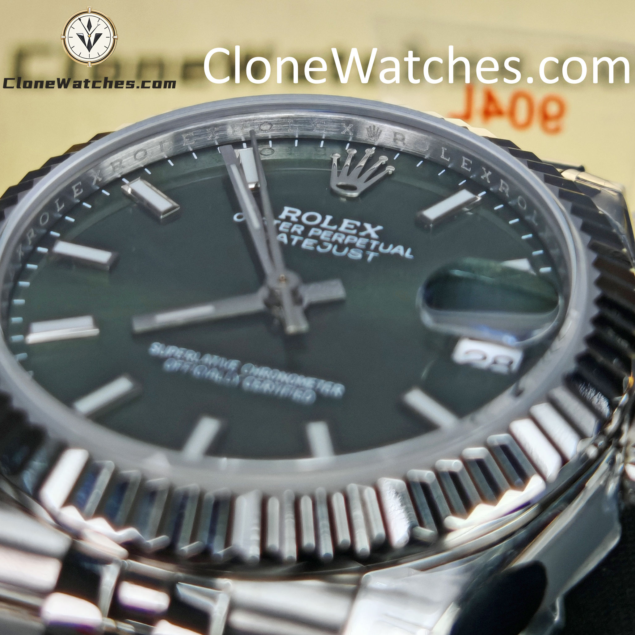 Rolex Super Clone Watches 1:1 DateJust Green Dial m278274-0018 Jubilee 31MM 2236 Movement - Image 14
