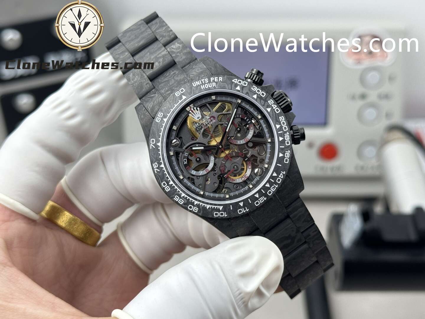 Modified Super Clone Watches 1:1 Rolex Daytona 4130 Super Lightweight Carbon Fiber  40mm - Image 2
