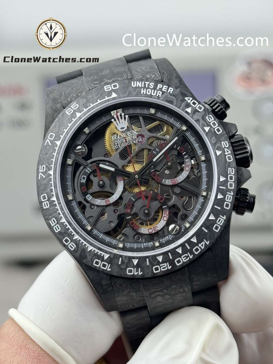 Modified Super Clone Watches 1:1 Rolex Daytona 4130 Super Lightweight Carbon Fiber  40mm - Image 3