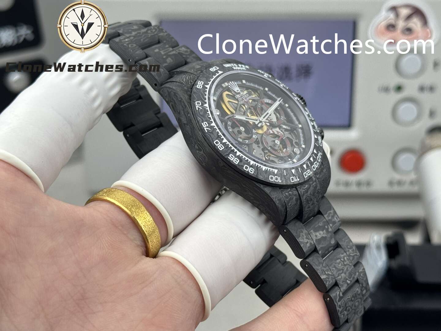 Modified Super Clone Watches 1:1 Rolex Daytona 4130 Super Lightweight Carbon Fiber  40mm - Image 5