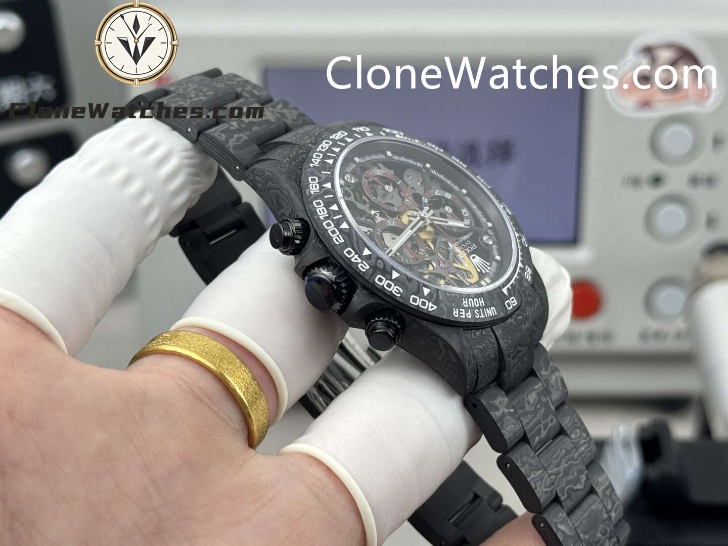 Modified Super Clone Watches 1:1 Rolex Daytona 4130 Super Lightweight Carbon Fiber  40mm - Image 6
