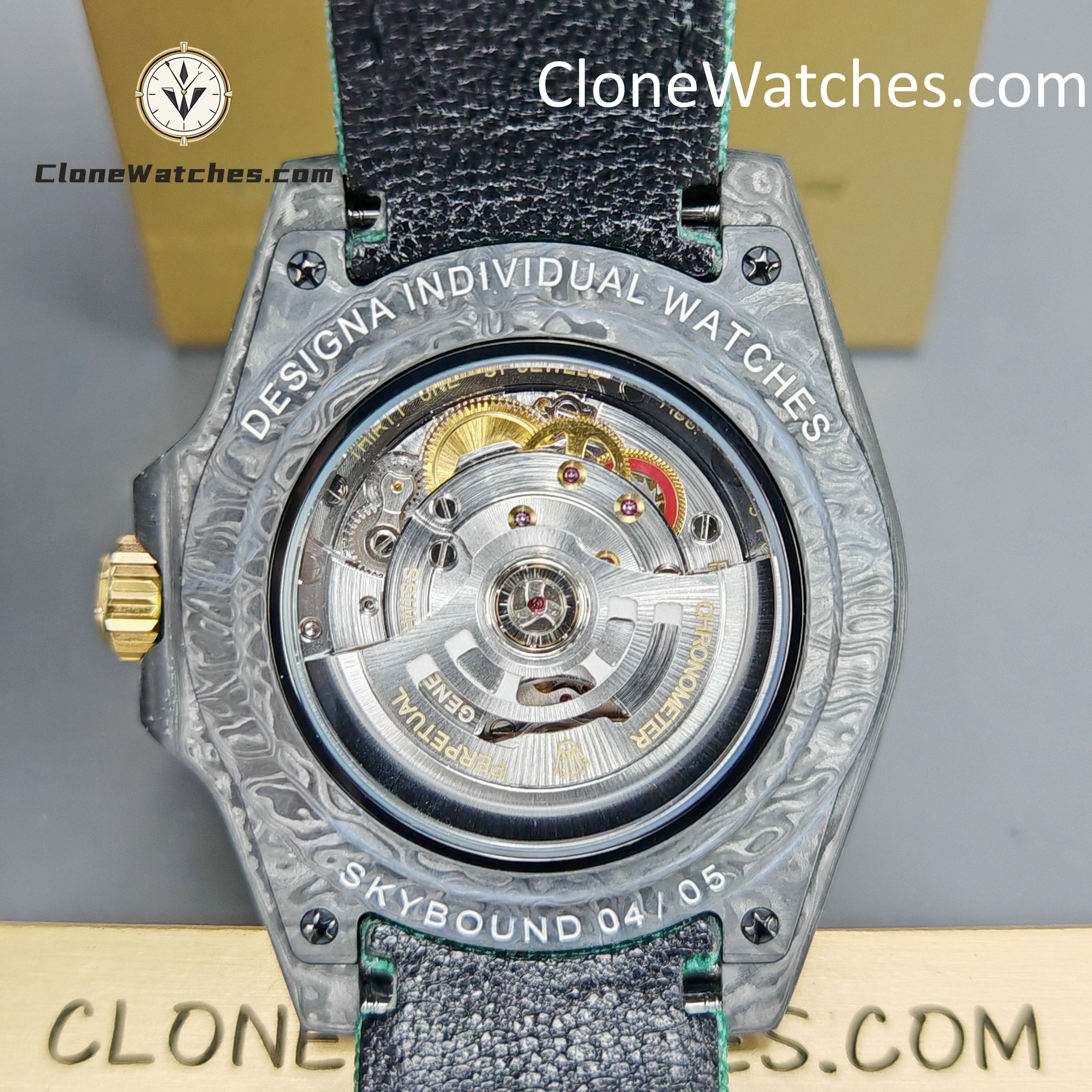 Modified Super Clone Watches 1:1 DIW Rolex GMT Master II NTPT Carbon OASIS Middle East Edition 3285 Movement - Image 11