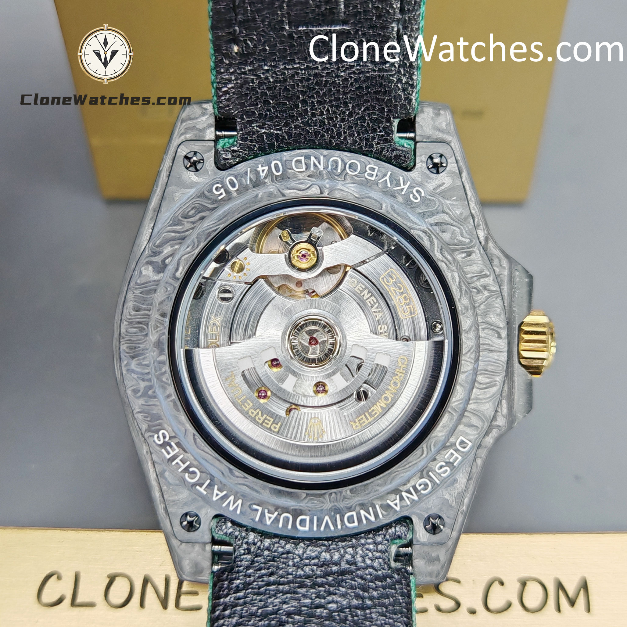 Modified Super Clone Watches 1:1 DIW Rolex GMT Master II NTPT Carbon OASIS Middle East Edition 3285 Movement - Image 12