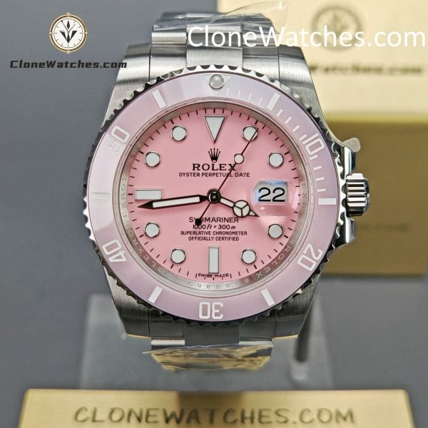 Super Clone Watches – Modified DiW Rolex Submariner Pink Dial