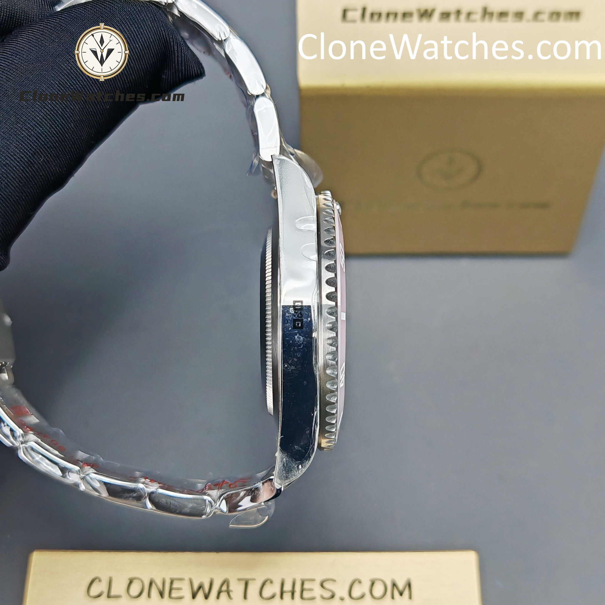 Modified Super Clone Watches 1:1 DiW Rolex Submariner Pink Dial 3235 Movement - Image 10