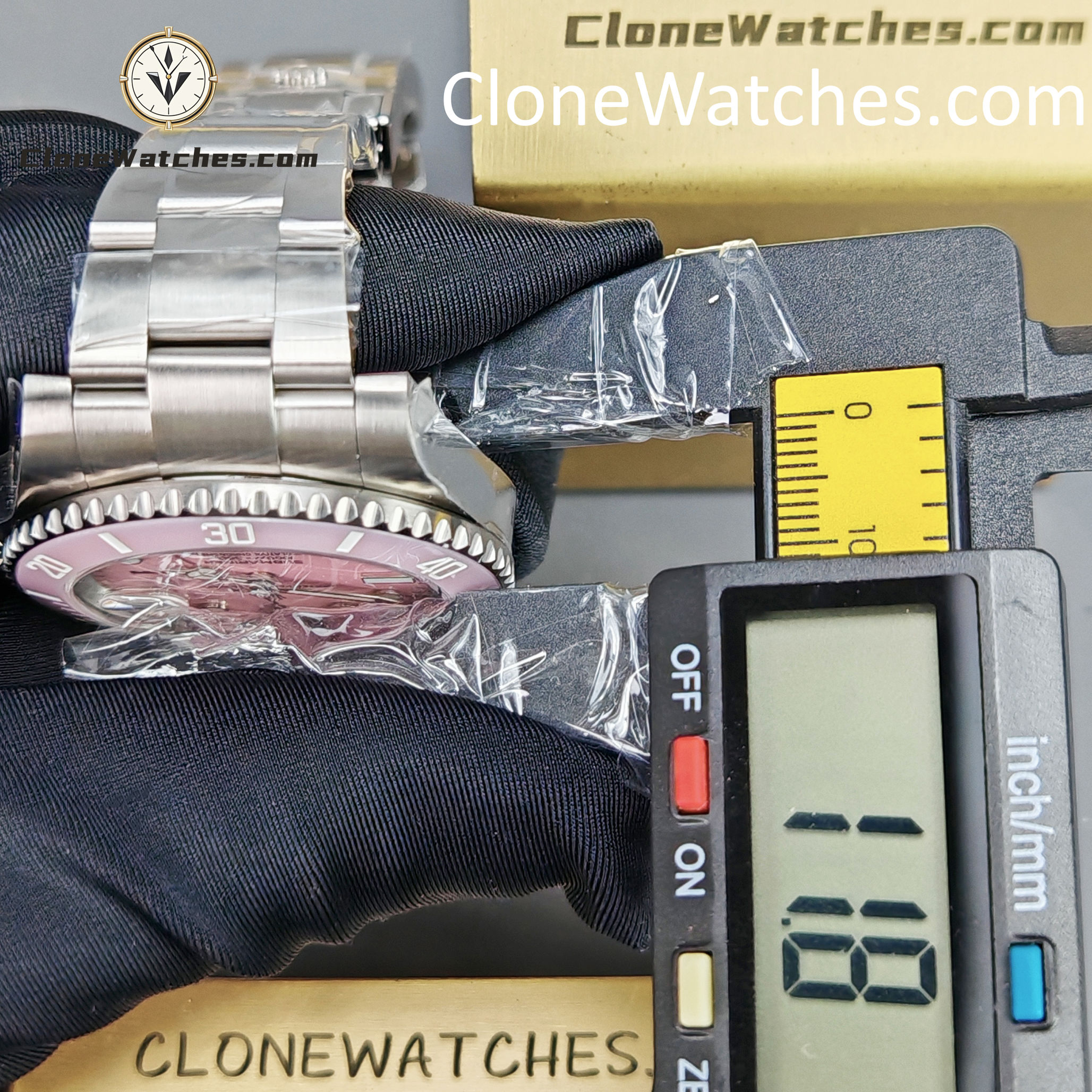 Modified Super Clone Watches 1:1 DiW Rolex Submariner Pink Dial 3235 Movement - Image 16